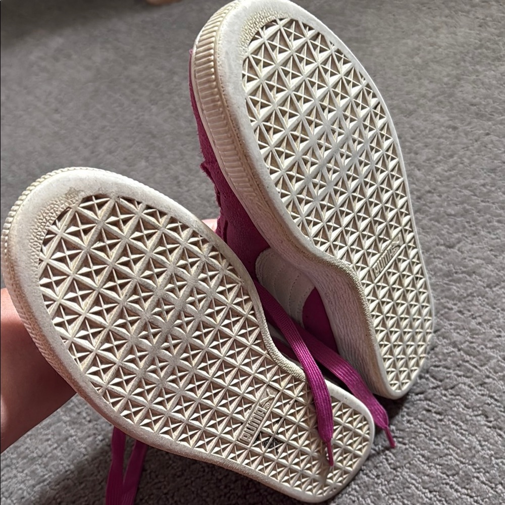PUMA Women's Pink Suede Classic Sneakers - Picture 5 of 6